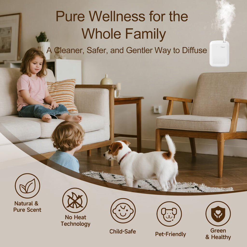 Air Wall, Waterless Essential Oil Diffuser