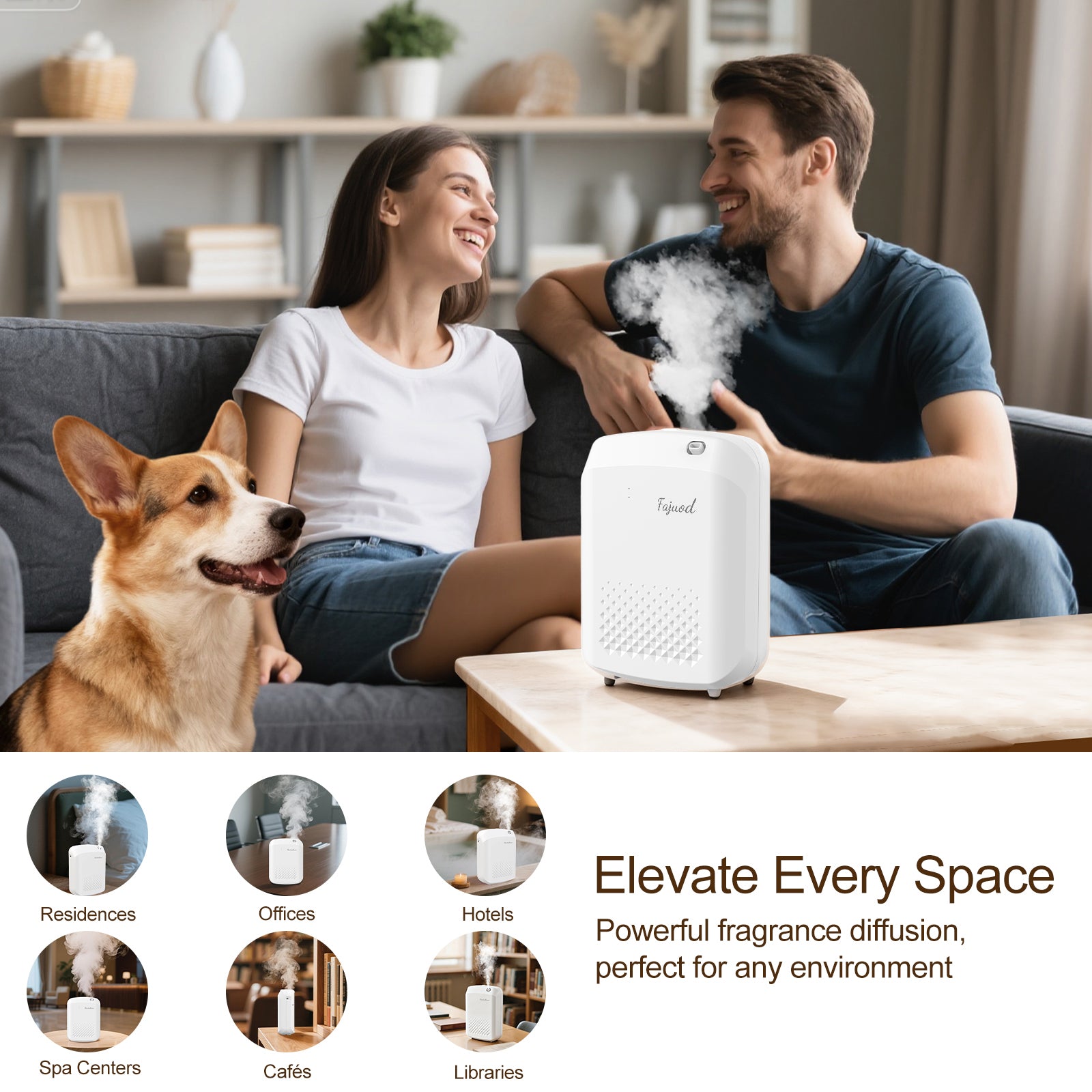 Air Wall, Waterless Essential Oil Diffuser