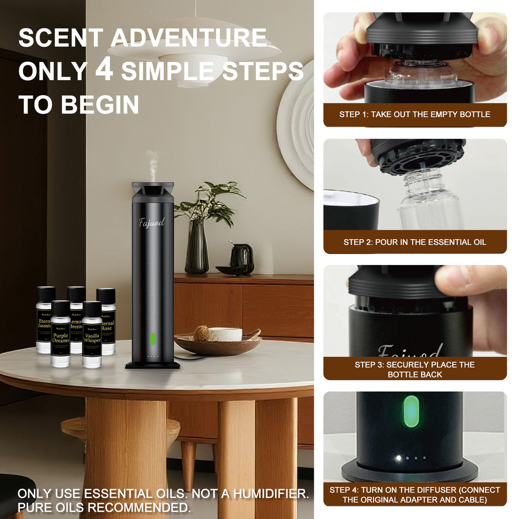Air One, Waterless Essential Oil Diffuser