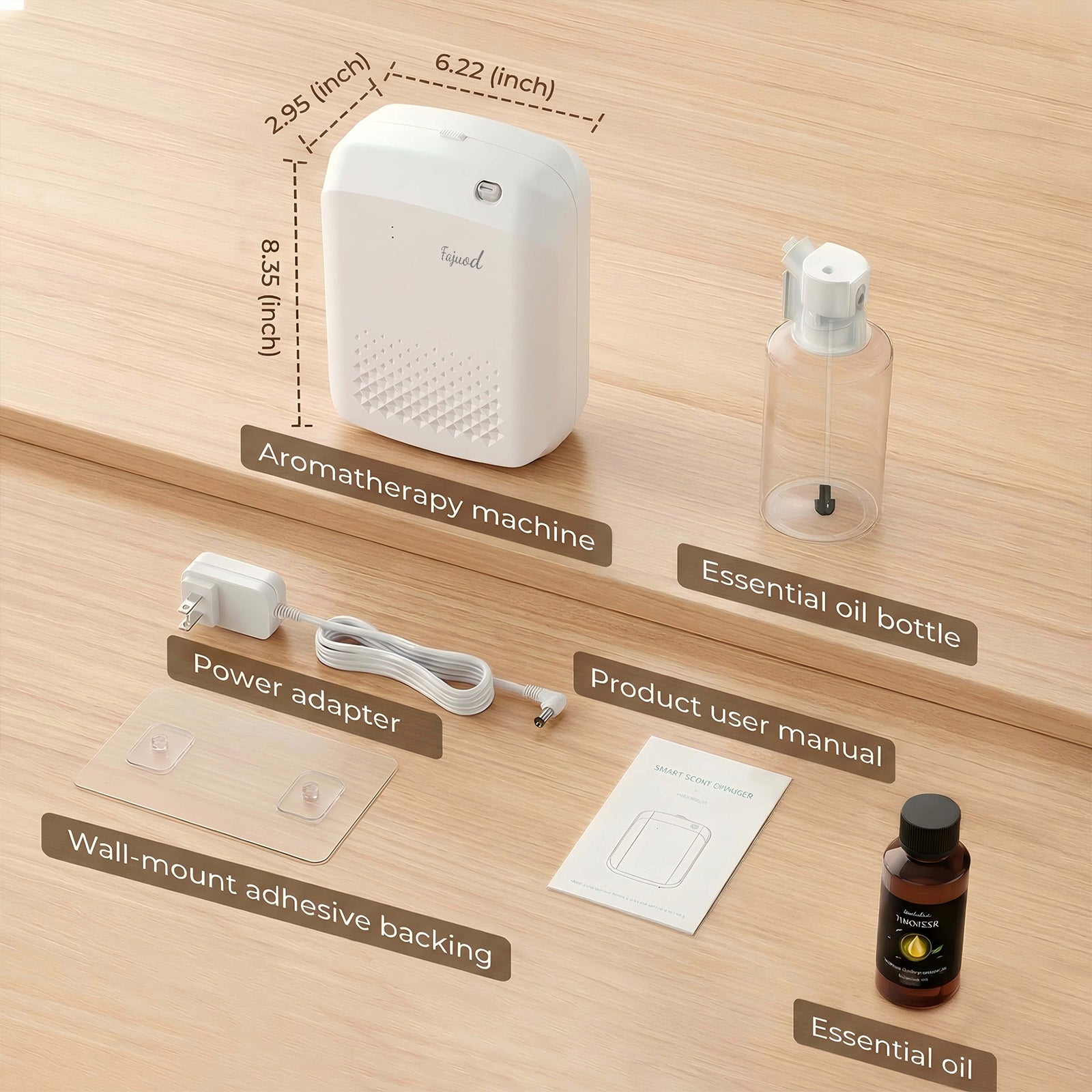 Air Wall, Waterless Essential Oil Diffuser